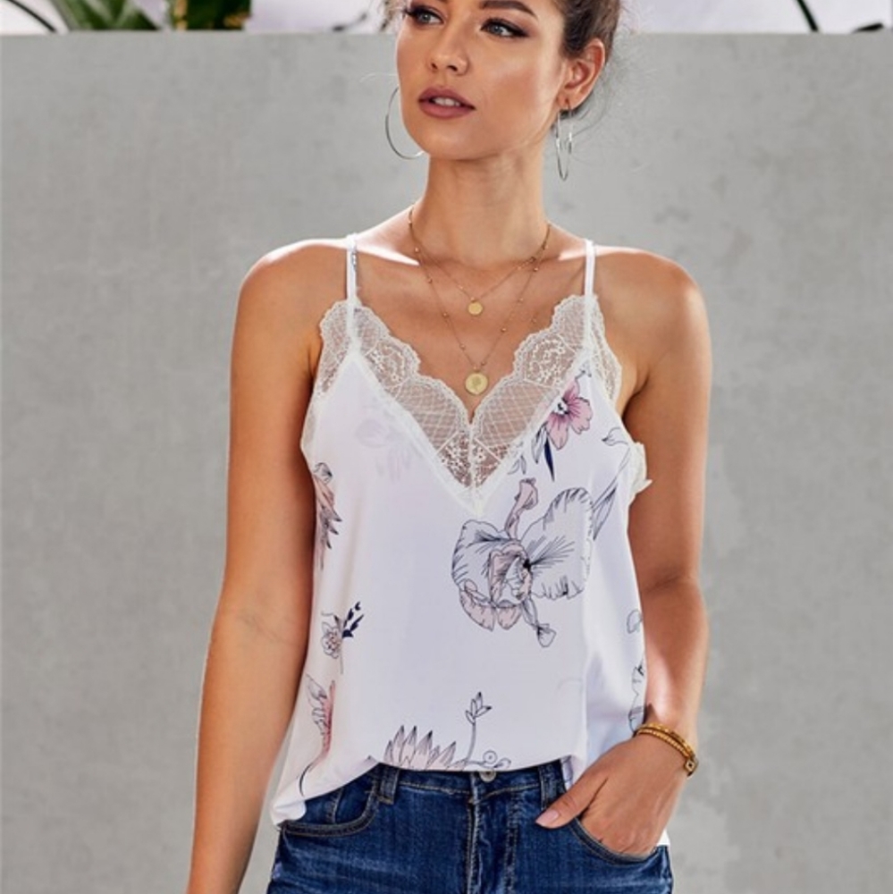 Floral Camisole M L XL - Picture 2 of 5